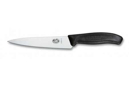 Couteau à découper 15cm Victorinox SwissClassic manche polypropylène noir