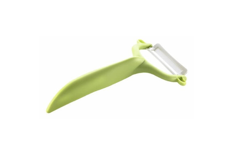 Coffret KYOCERA - Santoku 14 cm + Éplucheur céramique de 4cm à manches verts