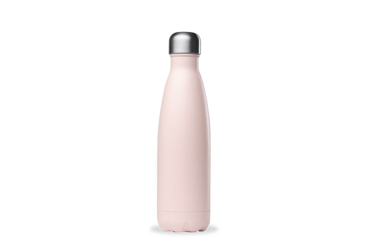 Bouteille isotherme Qwetch Pastel rose étanche en inox