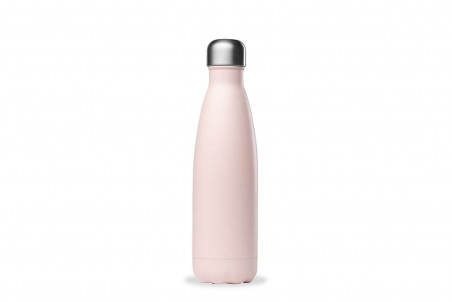 Bouteille isotherme Qwetch Pastel rose étanche en inox
