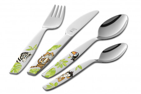 Couverts pour enfants à motifs Zwilling Jungle en inox