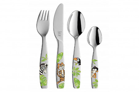 Couverts pour enfants à motifs Zwilling Jungle en inox