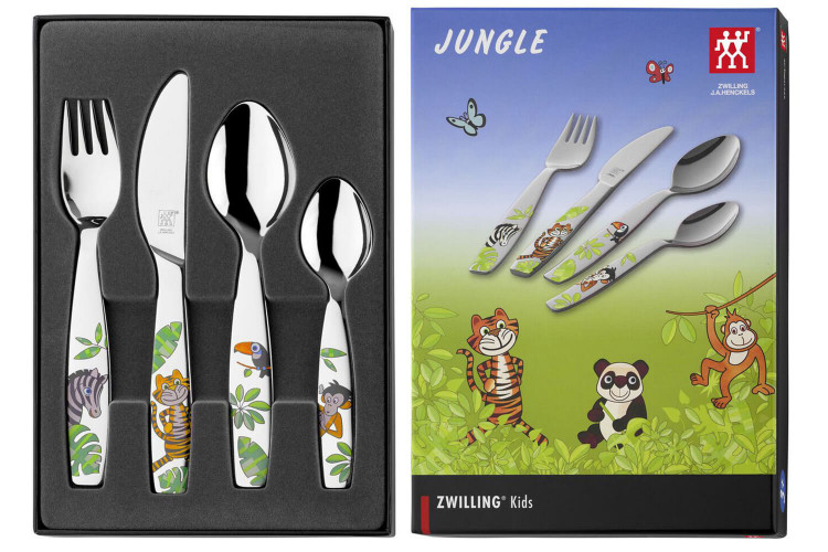 Couverts pour enfants à motifs Zwilling Jungle en inox