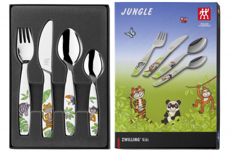 Couverts pour enfants à motifs Zwilling Jungle en inox