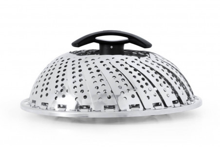 Insert vapeur OXO inox avec poignée rétractable et verrouillable ø25,5cm