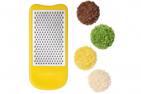 Lot OXO de 2 râpes lames inox + 1 éminceur + 1 spiralizer avec récupérateur