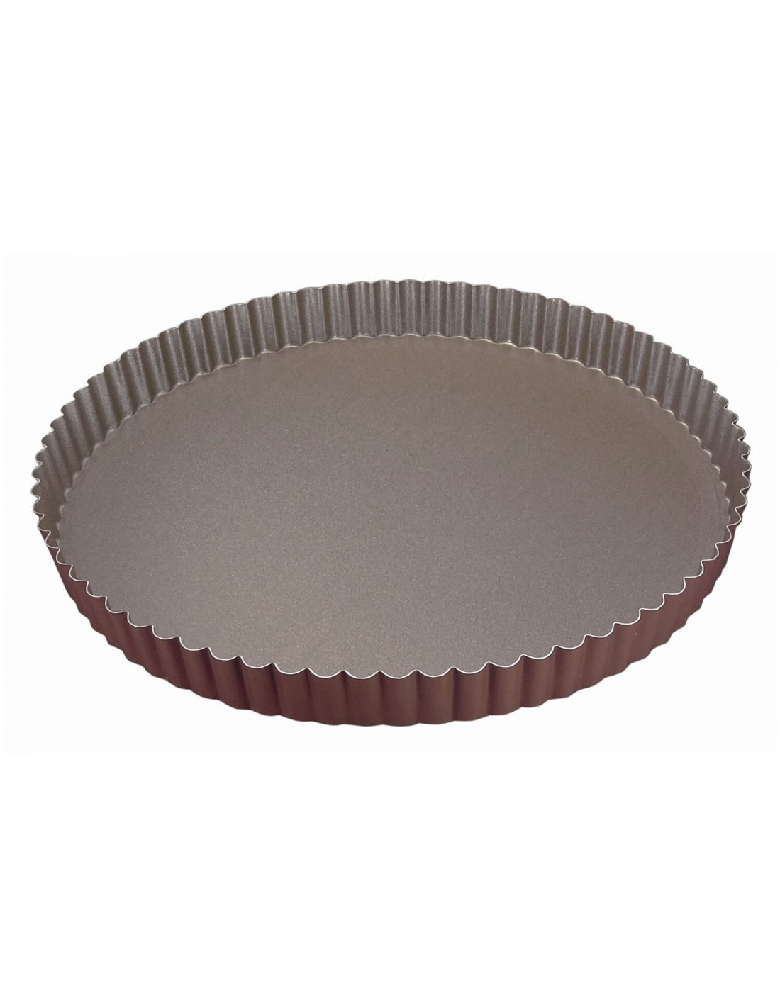 Moule à Tarte Rond Cannelé Gobel 226342 - Anti-adhérent, Fond Fixe, Diamètre 30 Cm, Fabriqué En France