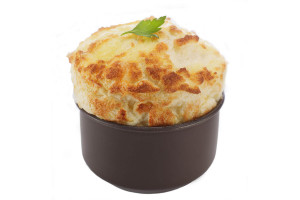 Set de 4 moules à soufflés individuels Gobel antiadhérents en acier - Diamètre 8cm 2
