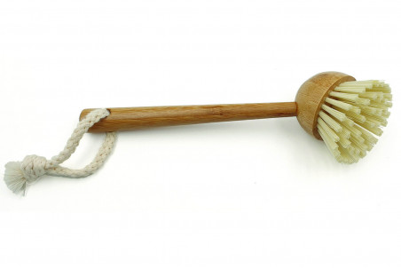 Brosse à vaisselle Cookut en bambou et fibres naturelles 23cm