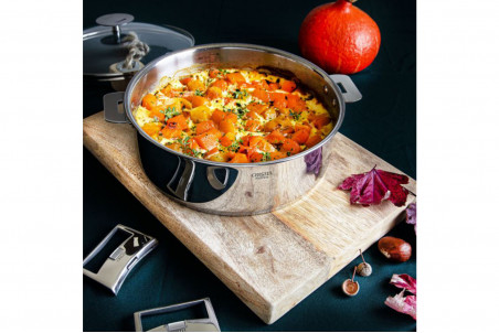 Sauteuse Cristel Casteline Amovible en acier inox finition miroir