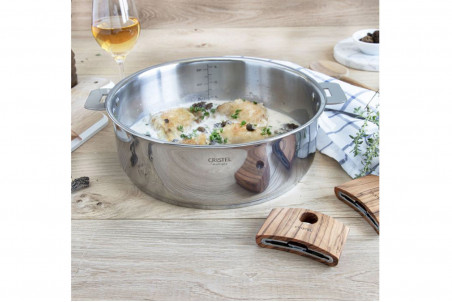Sauteuse Cristel Casteline Amovible en acier inox finition miroir