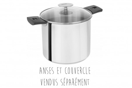 Marmite Cristel Mutine Amovible en inox - Tous feux/induction