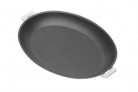 Poêle ovale Cristel Mutine Amovible Exceliss antiadhérente inox - 35cm
