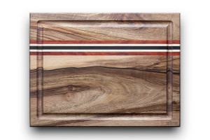 Planche à découper en noyer Kuïstot Riverside avec rigole - 42x31x3,5cm
