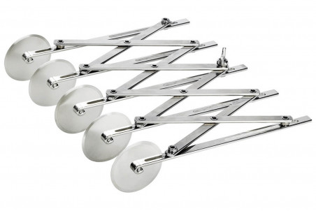 Rouleau multicoupe simple 5 roulettes lisses en inox