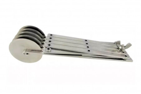 Rouleau multicoupe simple 5 roulettes lisses en inox