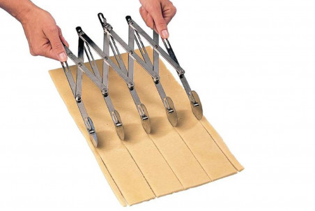 Rouleau multicoupe simple 5 roulettes lisses en inox