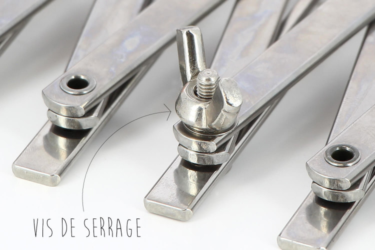 Rouleau multicoupe simple 5 roulettes lisses en inox