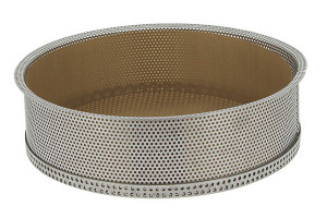 Moule à manqué acier inox De Buyer - démontable et 2 feuilles cuisson