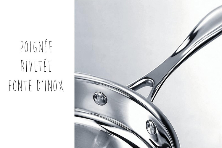 Set de 3 casseroles Beka Chef en acier inox - 16, 18 et 20cm