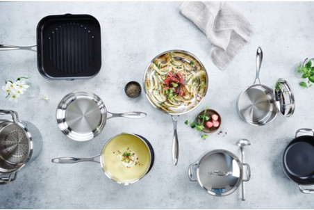 Set de 3 casseroles Beka Chef en acier inox - 16, 18 et 20cm