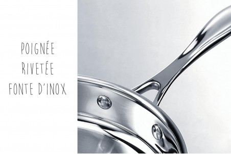 Set de 4 casseroles Beka Chef en inox avec marquage - 14, 16, 18 et 20cm