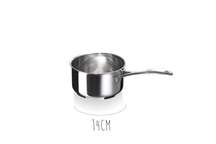 Set de 4 casseroles Beka Chef en inox avec marquage - 14, 16, 18 et 20cm