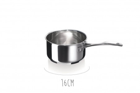 Set de 4 casseroles Beka Chef en inox avec marquage - 14, 16, 18 et 20cm