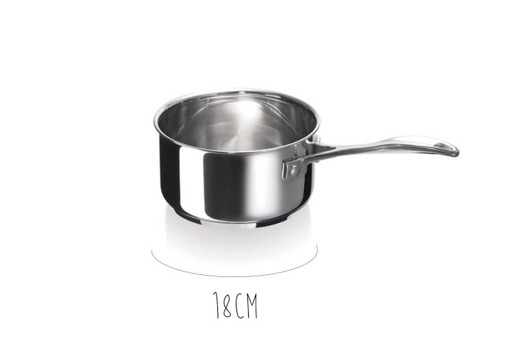 Set de 4 casseroles Beka Chef en inox avec marquage - 14, 16, 18 et 20cm