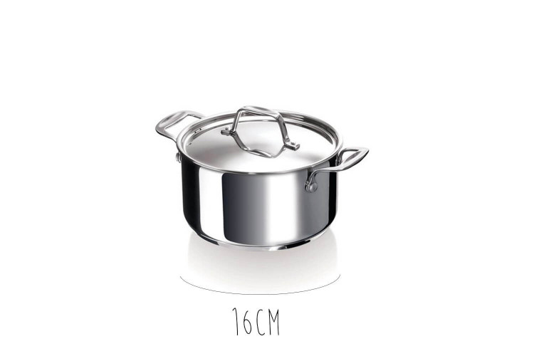 Faitout avec couvercle Beka Chef en inox 18/10