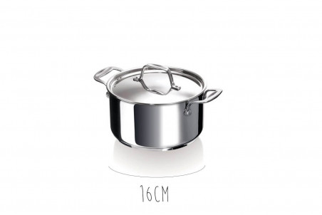 Faitout avec couvercle Beka Chef en inox 18/10