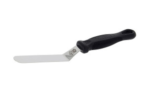 Mini spatule coudée De Buyer FKOfficium inox lame arrondie