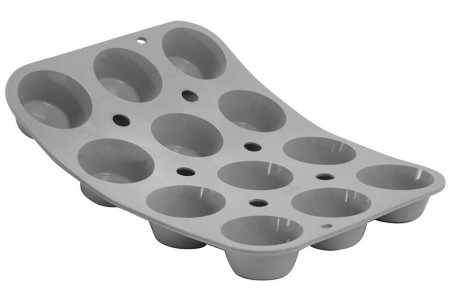 Moule en silicone De Buyer Elastomoule Pomponette 12 mini muffins 23,5x17,6cm