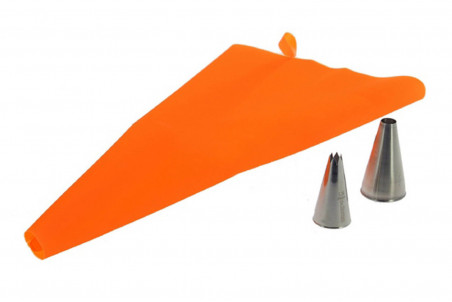 Set poche à douille De Buyer 35cm réutilisable + 2 douilles inox
