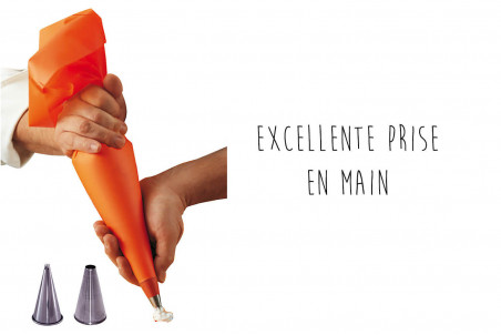 Set poche à douille De Buyer 35cm réutilisable + 2 douilles inox