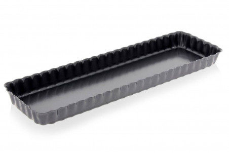 Moule à tarte rectangulaire antiadhésif De Buyer acier indéformable
