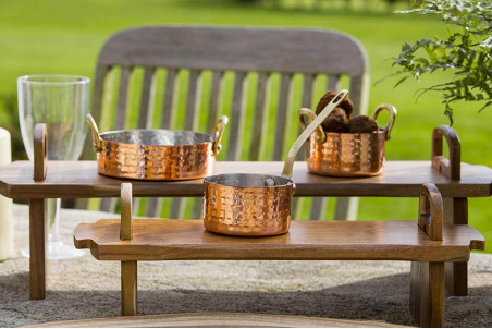 Planche apéritif en bois d'acacia Artesa - 52x15x17cm
