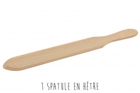Box De Buyer Crêpesparty avec poêle en fer pinceau et spatule