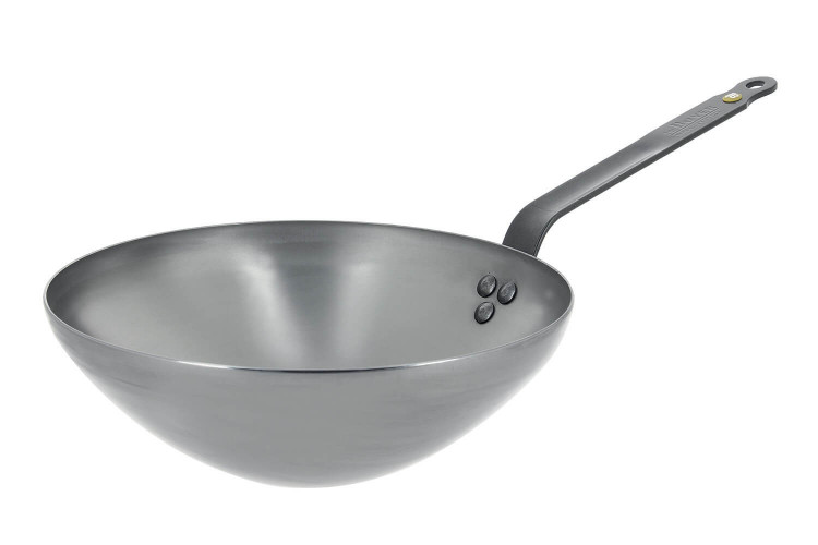 Wok à queue De Buyer Minéral B Élément en fer naturel - finition protectrice bio