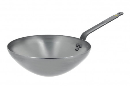 Wok à queue De Buyer Minéral B Élément en fer naturel - finition protectrice bio