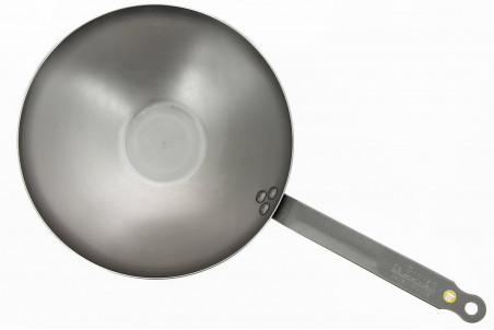 Wok à queue De Buyer Minéral B Élément en fer naturel - finition protectrice bio