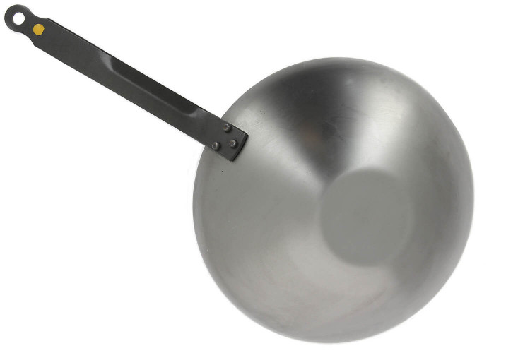 Wok à queue De Buyer Minéral B Élément en fer naturel - finition protectrice bio