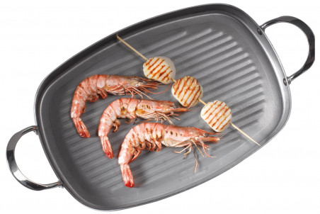Plancha grill De Buyer Mineral B en fer 38x26cm