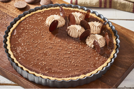 Moule à tarte cannelé antiadhésif De Buyer acier indéformable - fond fixe