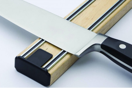 Barre aimantée "Bisigrip" BISBELL bois hévéa 45cm