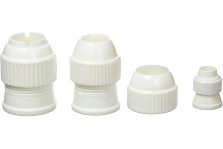 Set d’adaptateurs 3 formats pour douilles en inox De Buyer en polypropylène