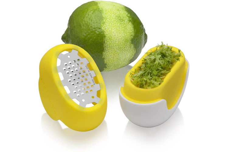 Zesteur Microplane Flexi Zesti™ en silicone avec récipient