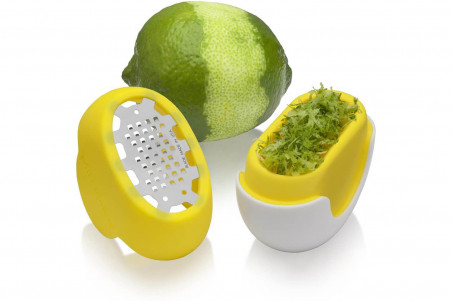 Zesteur Microplane Flexi Zesti™ en silicone avec récipient