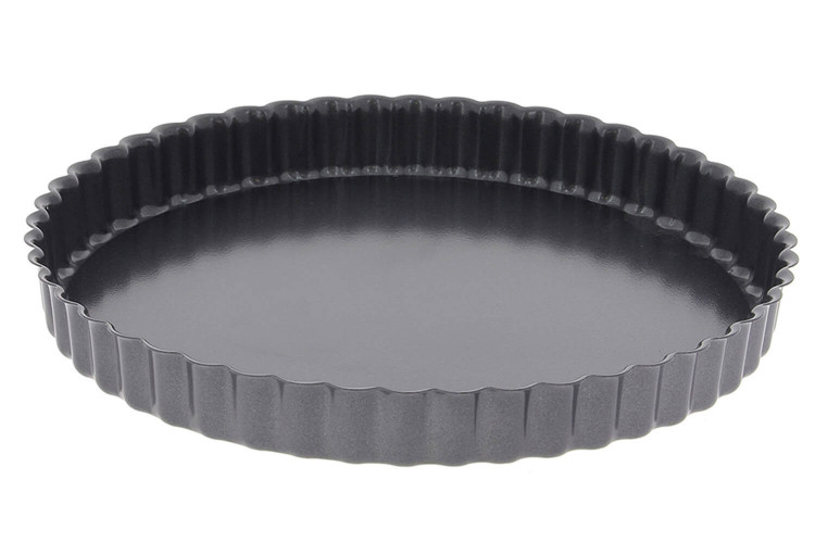 Moule à tarte cannelé antiadhésif De Buyer acier indéformable - fond amovible