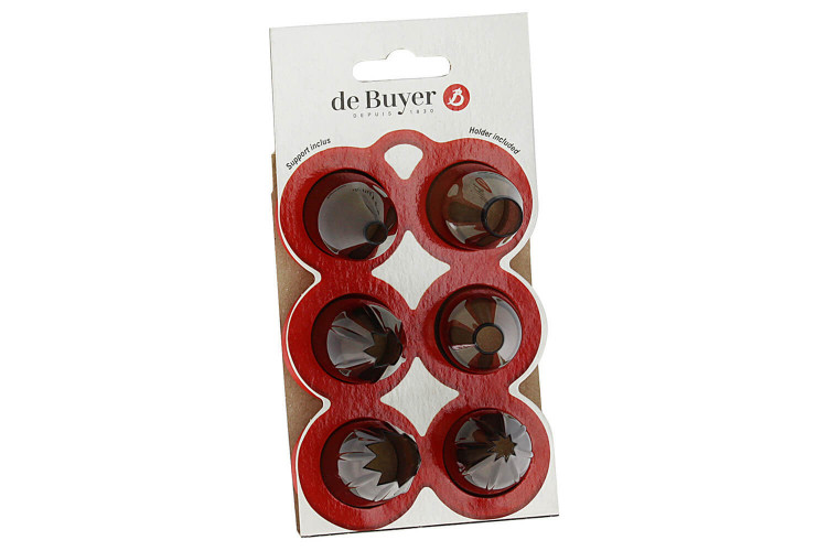 Kit de 6 douilles De Buyer Classic en Tritan + support de rangement